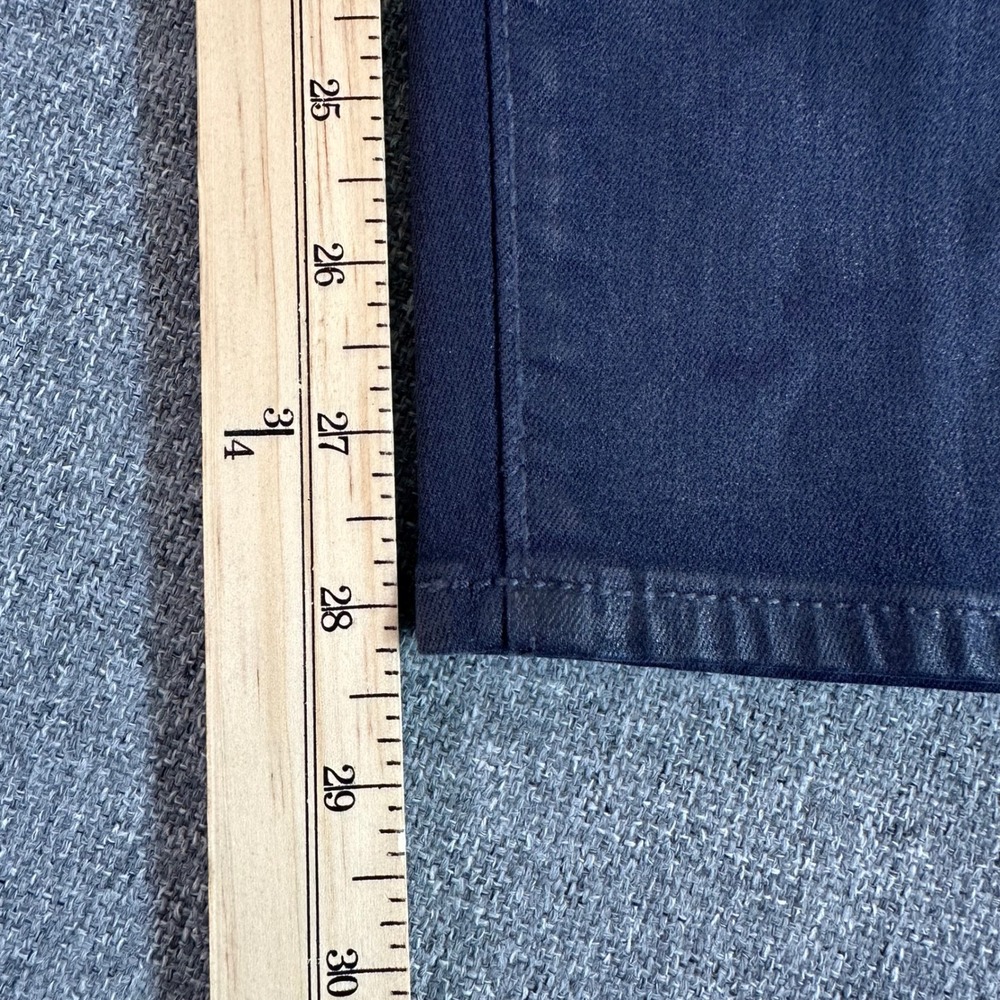 Gap 1969 Legging Jeans Navy Blue Coated Waxed Moto Skinny‎ Denim Womens Size 28 - Picture 9 of 12